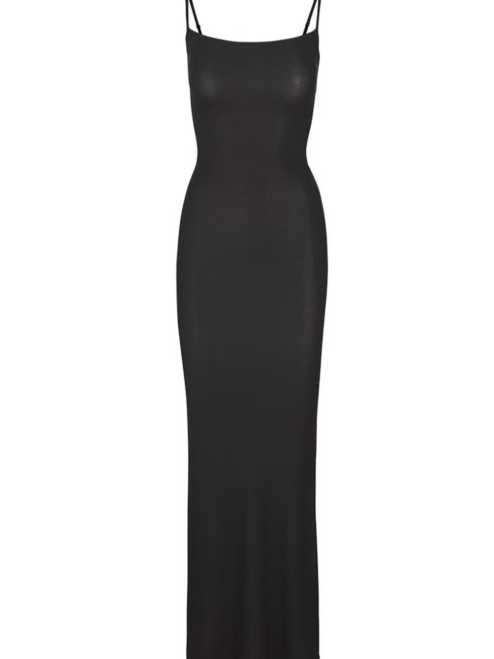 SKIMS Soft Lounge Long Slip Dress - Onyx - Picture 2 of 4